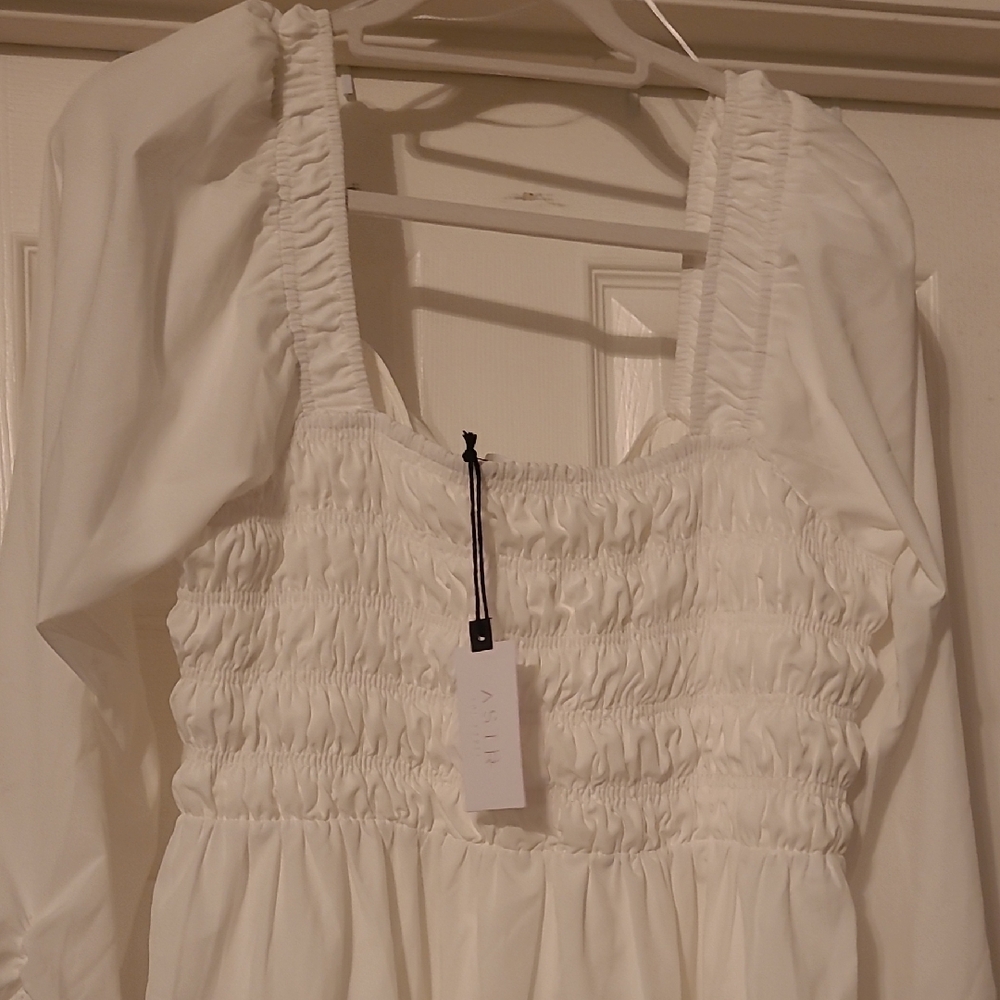 Astr Dress White Size Xl - Picture 8 of 9